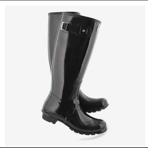 Hunter Tall Gloss Rain Boot Size 5